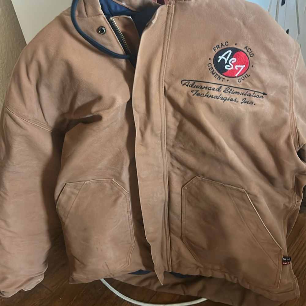 Large FRMC duck hooded jacket